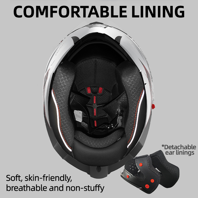 Dual-Function Flip-up ABS Motorcycle Helmet for Ultimate Protection Ventilated Full Face