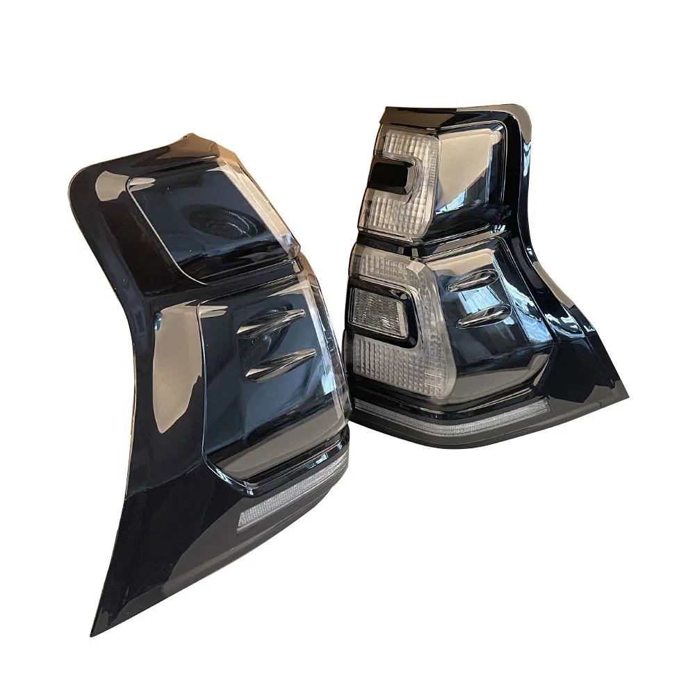 Car LED Taillights Flow Light Steering Brake Lamp Smoky for Toyota Prado Fj150