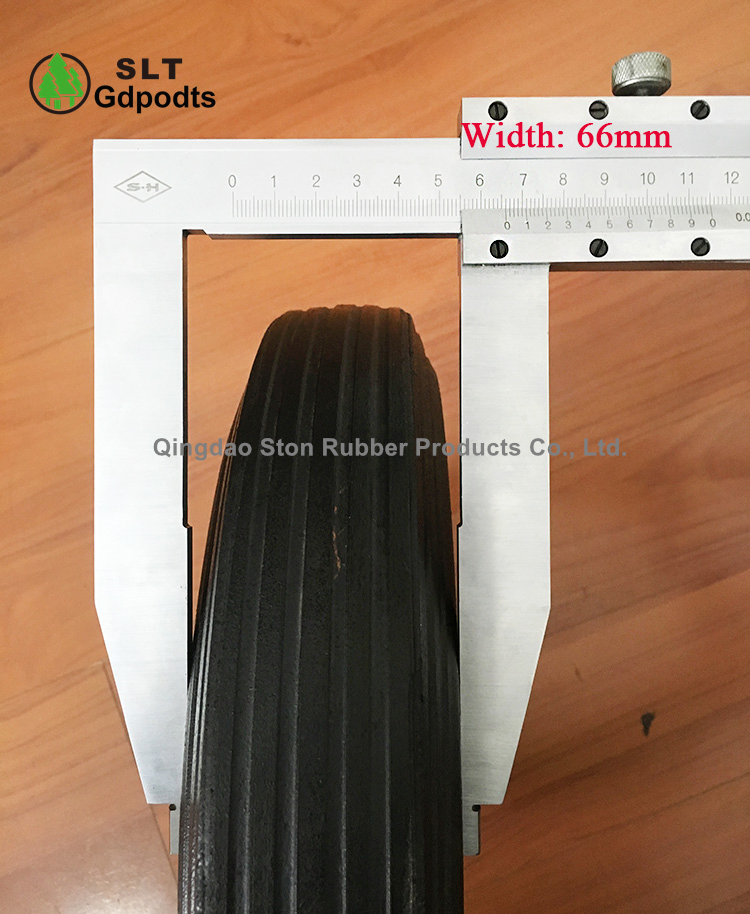 Колесо 13x3 дюймов для тачки, цельнолитая резина