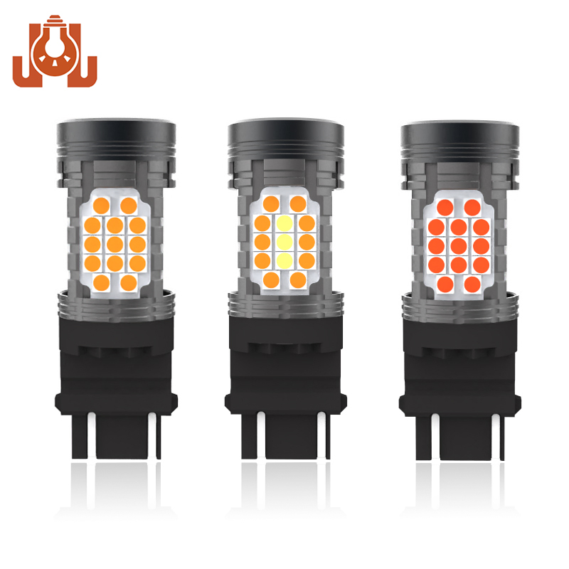 Лампы поворотников LED 3157 52SMD Amber Canbus