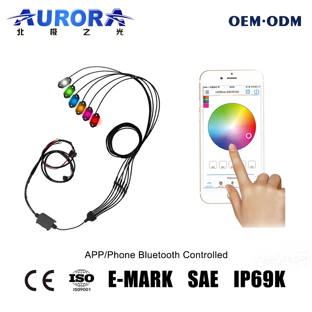 Aurora RGB Color Rock Light