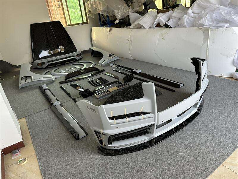 Dry Forged Carbon for Rolls-Royce Cullinan Upgrade 2 Msy Body Kit Front Bumper Side Skirts Wheel Eyebrow Rear Diffuser Spoiler Hood