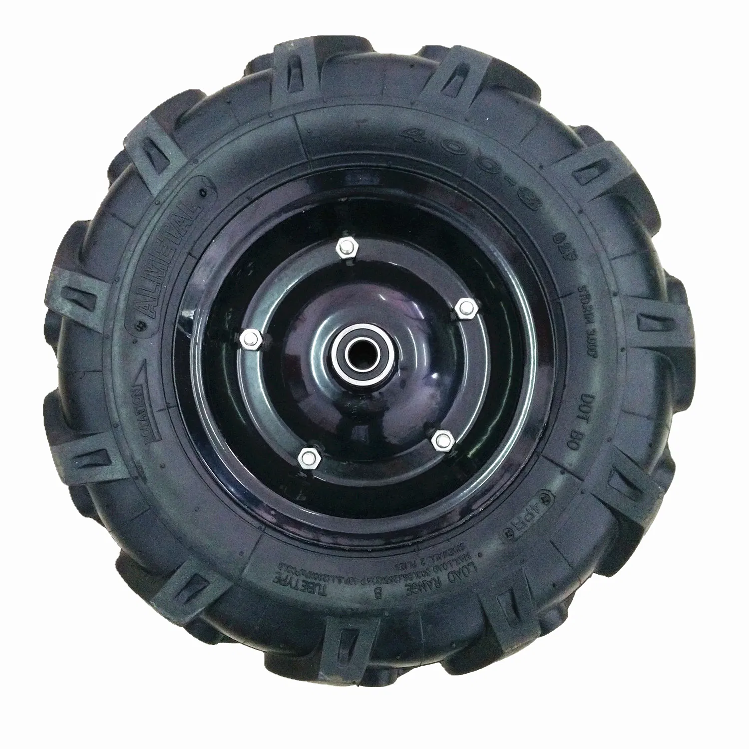 Пневматическое колесо 4.00-8 с рисунком "ёлочка"