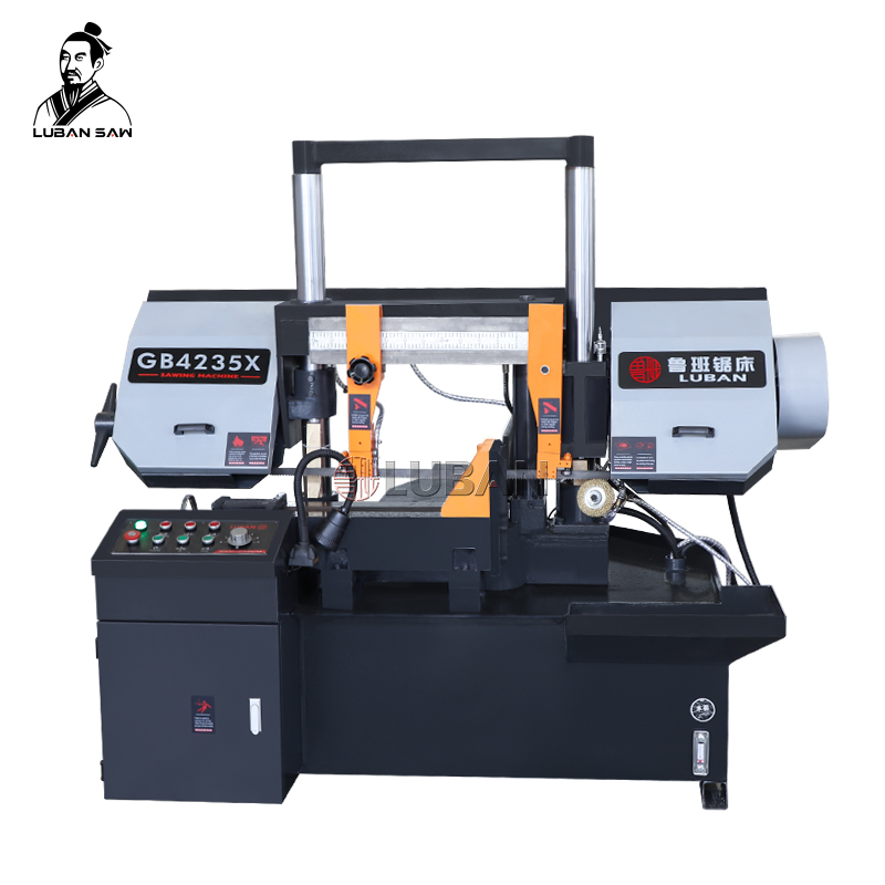 Lubansaw Metal Band Saw Industrial 45 Degree Angle, 300-500mm Round Cutting