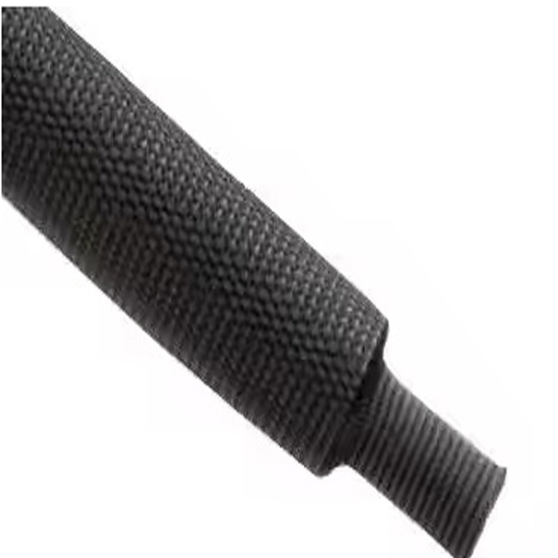 High Flexibility Heat Shrink Fabric Woven Sleeve 2: 1, Black, -45°C~+125°C