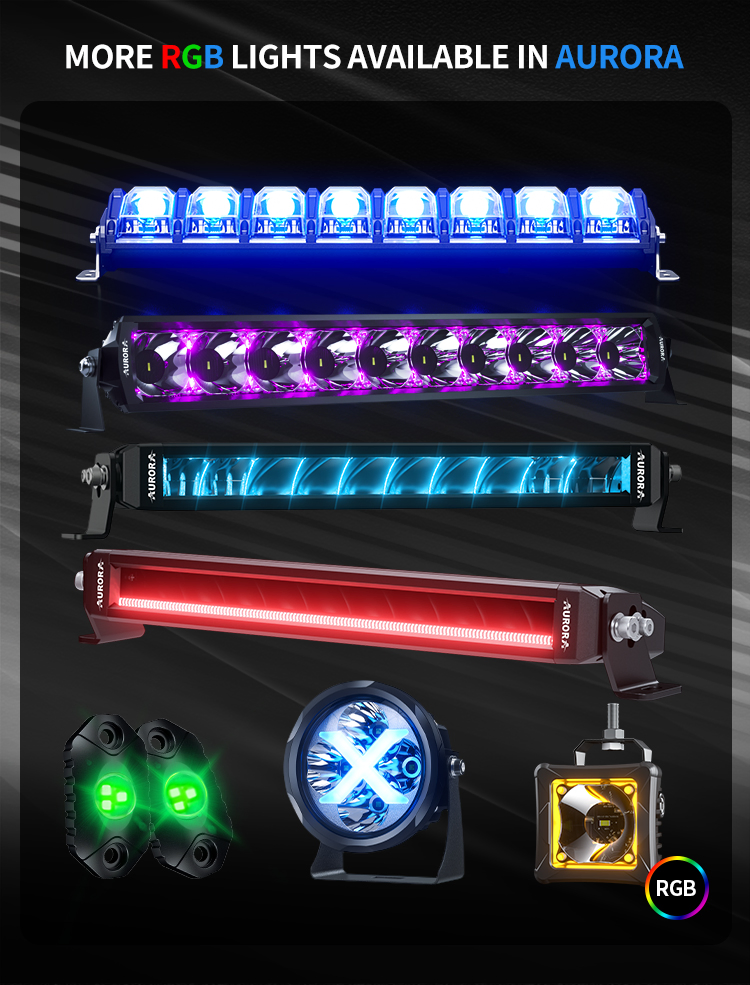 Aurora Universal 8 Gang Switch Panel Marine Boat SUV ATV UTV Truck 4X4 12V 24V Offroad LED Switch Panel Circuit Control Box