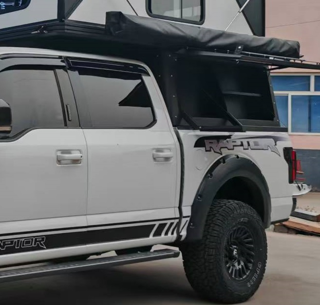 4X4 Offroad Adventure Camping Heavy Duty Aluminum Camper Canopy for Pickup Truck