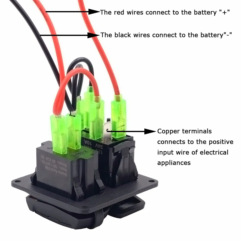 Переключатель Zombie Light с USB-зарядкой и вольтметром