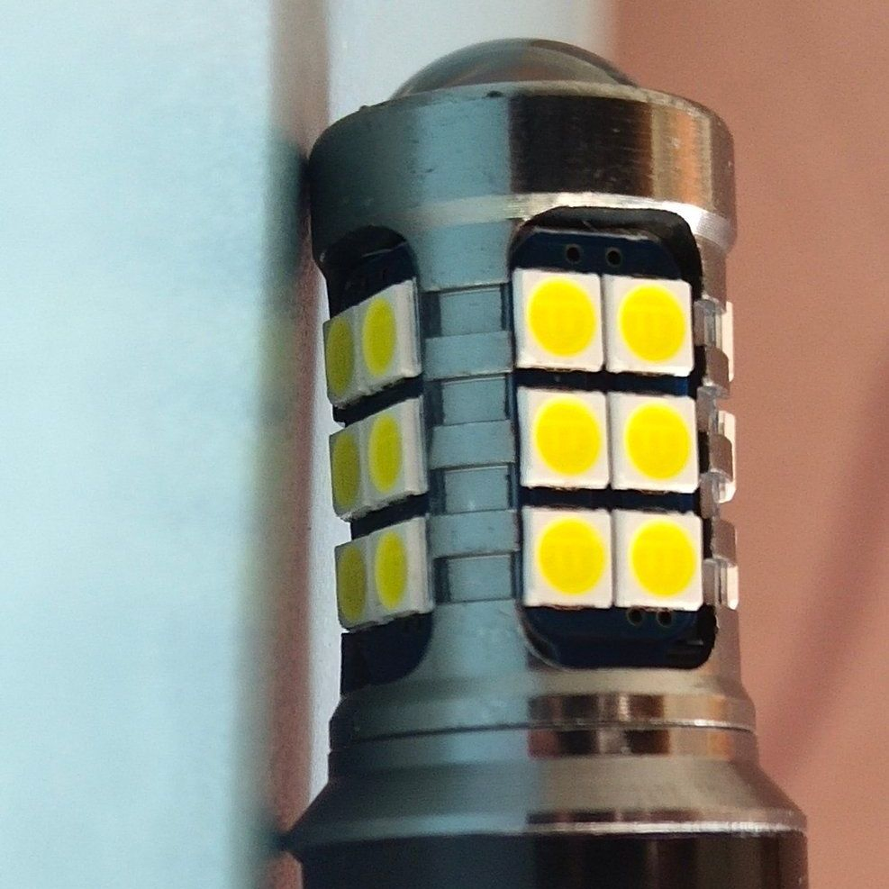 Светодиодная лампа 3157 для авто и мотоцикла, 5W/6W