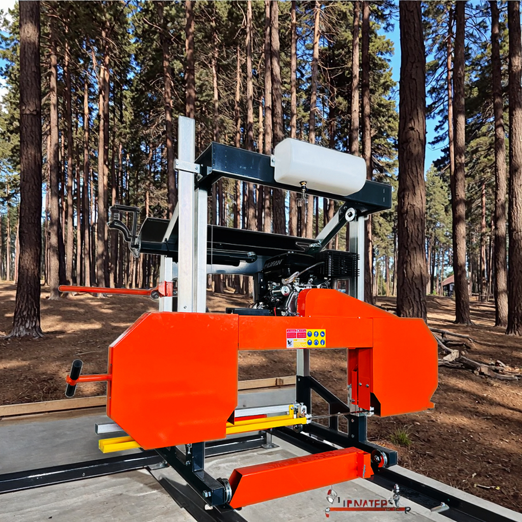 RIMA 31-inch Band Saw Portable Horizontal Sawmill, Gasoline/Electric Wood Cutting Saw Machine, Deep Cutting Portable Sawmill