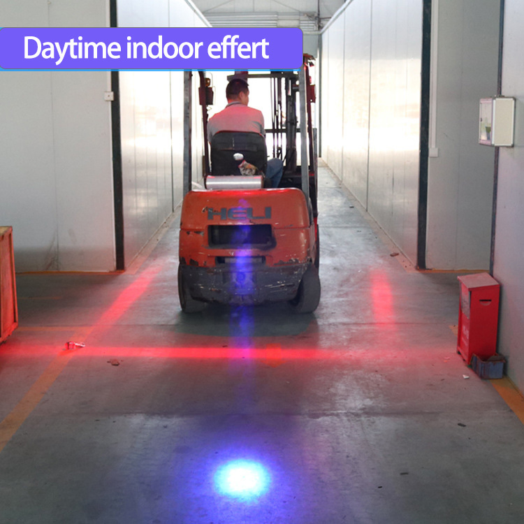 Super Bright 10-80V 20W Double Eyes LED Warning Spot Lamp Blue Red Zone Light Warehouse Safety Light Forklift Warning Light