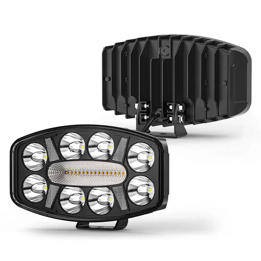 10 Inch 45W off Road 12 LED Work Driving Light Position DRL Spotlights Car Accessories Aluminum 9-80V for Car Truck SUV Atu UTV