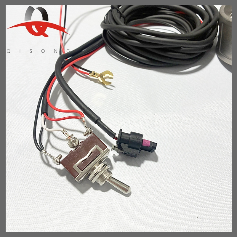 Комплект проводки с разъемом и выключателем для клапана глушителя, 4 м