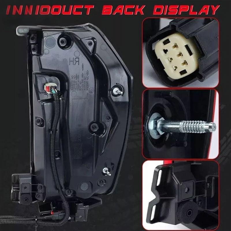 Gmc 84816392, 84816393 Tail Light Left Driver Side Rear Lamp with Bulbs for 2021-2024 Gmc Yukon XL Denali At4 Sle Slt GM2800317