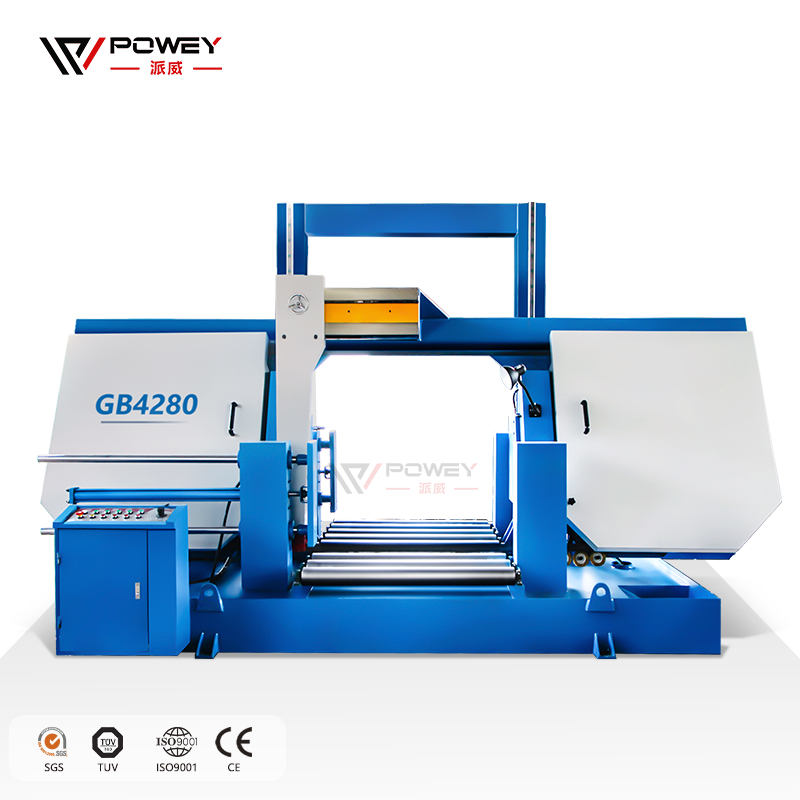 Ленточная пила GB4280 11 кВт гидравлическая для резки металла