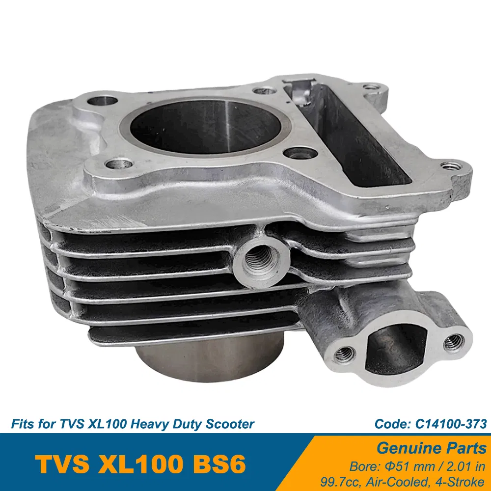 Engine Cylinder Block Cylinder Kit for Tvs XL100 Heavy Duty Scooter Motorcycle