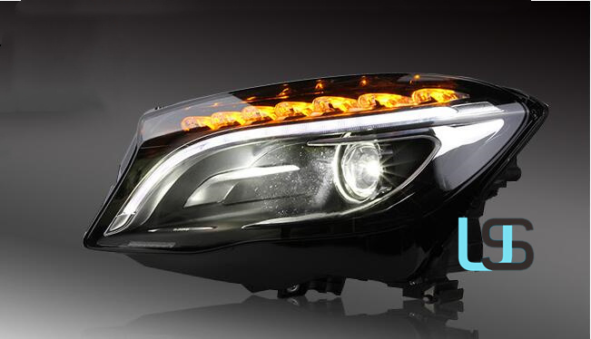 Передняя противотуманная фара с поворотником LED для Mercedes-Benz GLA 2015-2019