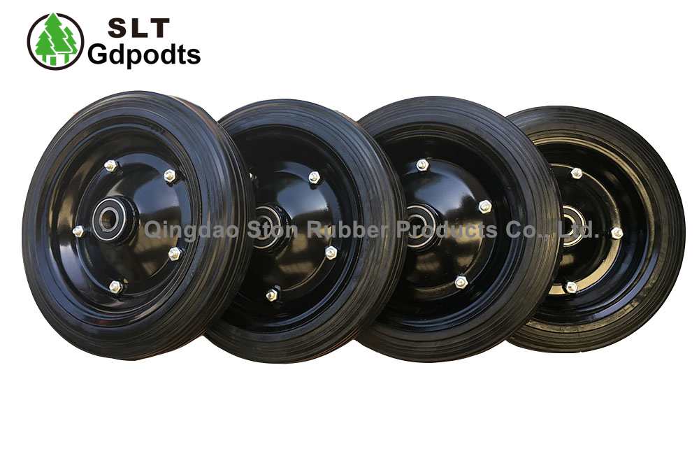 12-дюймовое цельнолитое резиновое колесо