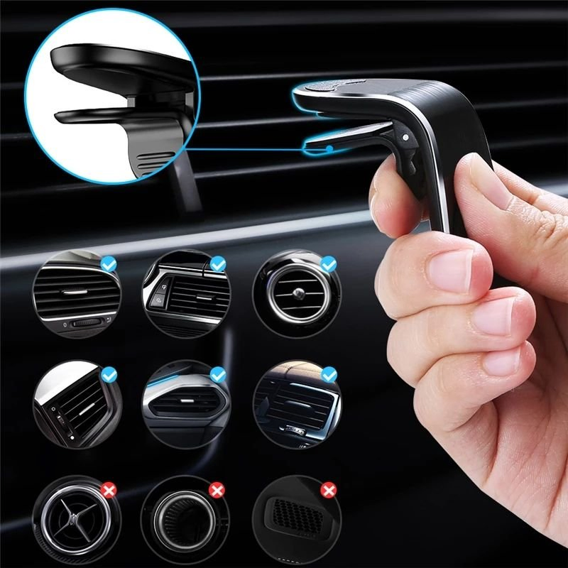 Universal Magnetic Air Vent Car Phone Holder Dashboard Clip Magnet Car Mount