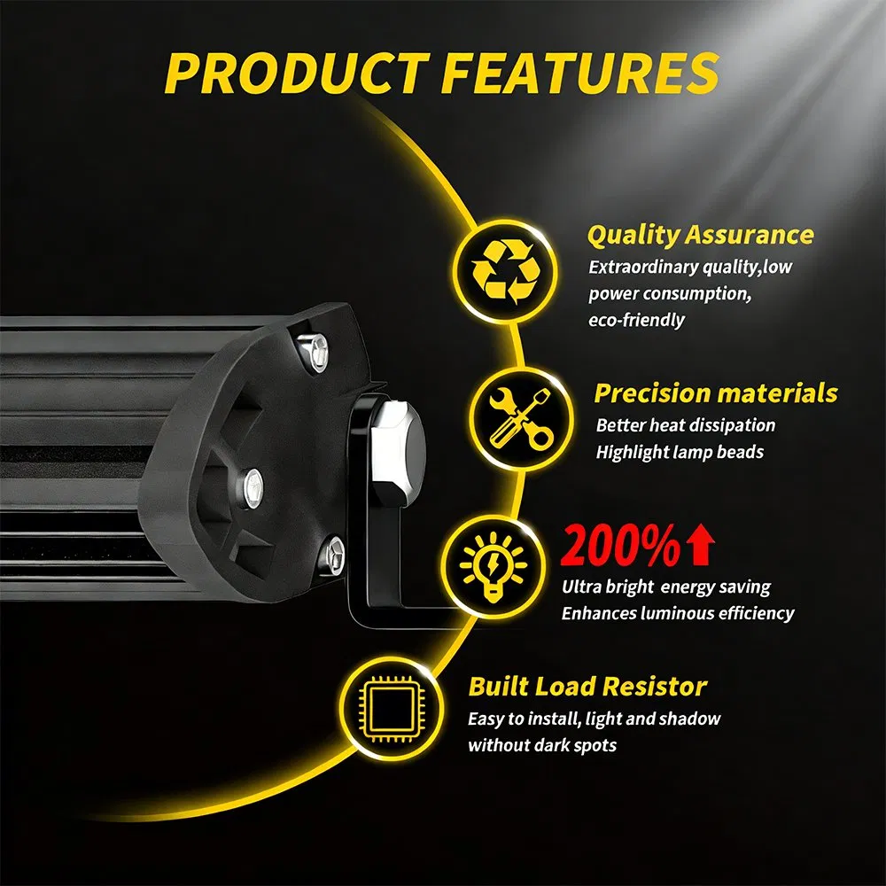 Ultra-Thin LED Light Bar 7-50 Inch Car Work Light Truck Farm Truck Auxiliary Light Offroad 4X4 Auto Lamps Factory