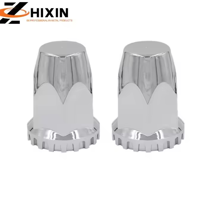 33mm Screw-on ABS Chrome Lug Nut Covers Wheel Truck Nut Cover