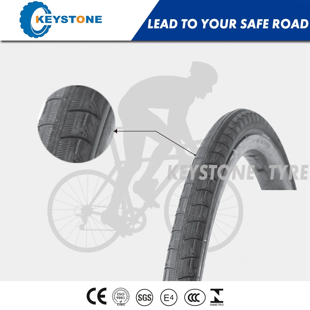 Шина BMX 20x1.75 с сертификатом ECE для стабильности