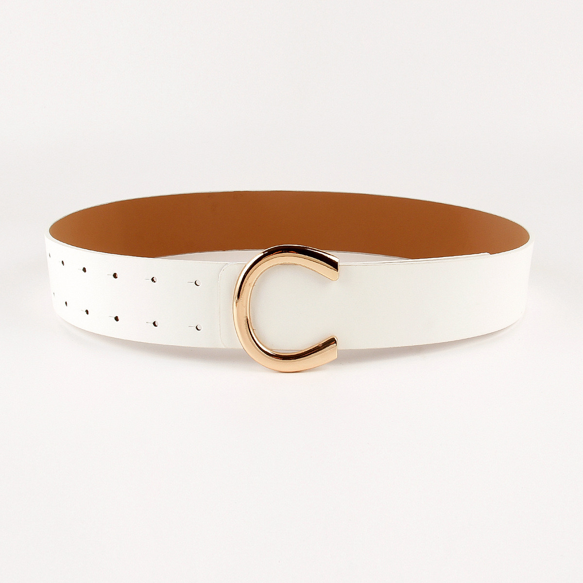 Fashion Apparel Accessories Alloy Letter Buckle Belt Ladies extra Wide Waist Seal