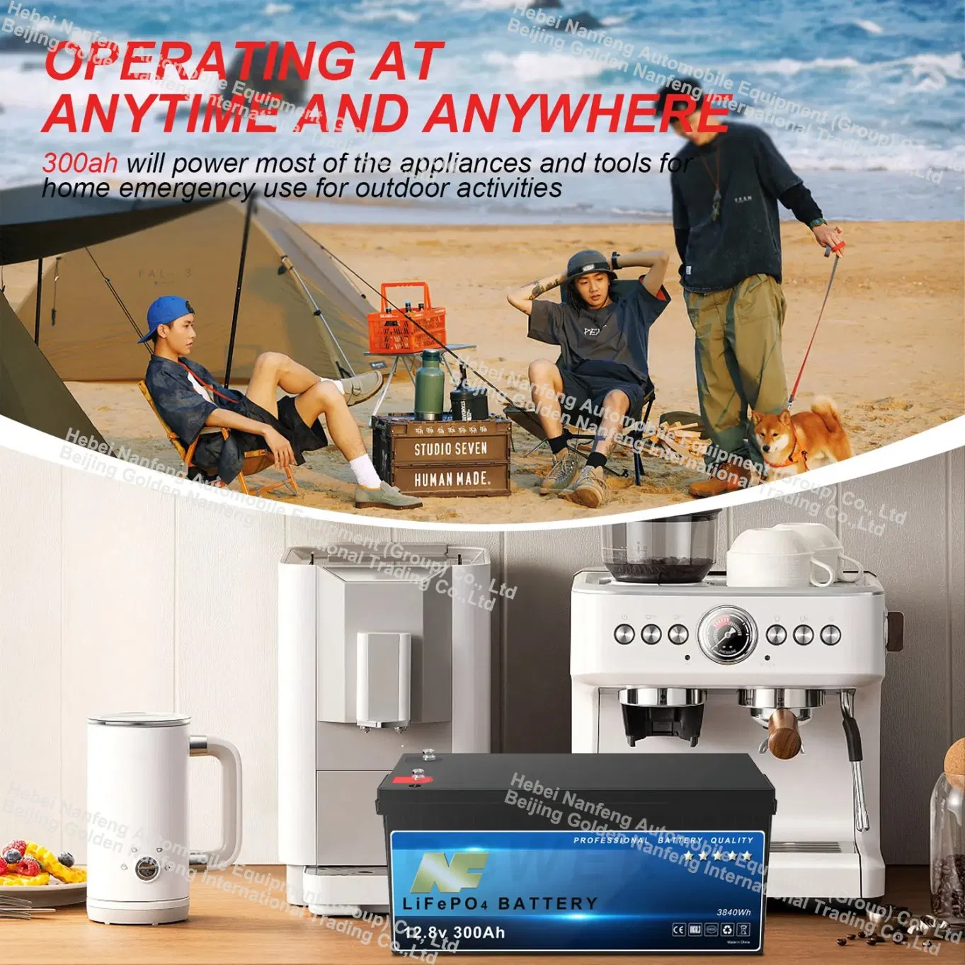 NF OEM 12V 300ah LiFePO4 Lithium Batteries for RV