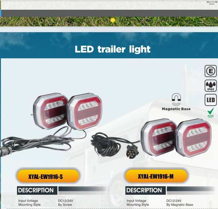 Kit Left Light / Right Light Truck Trailer Position Indicator Headlight LED Trailer Tail Light