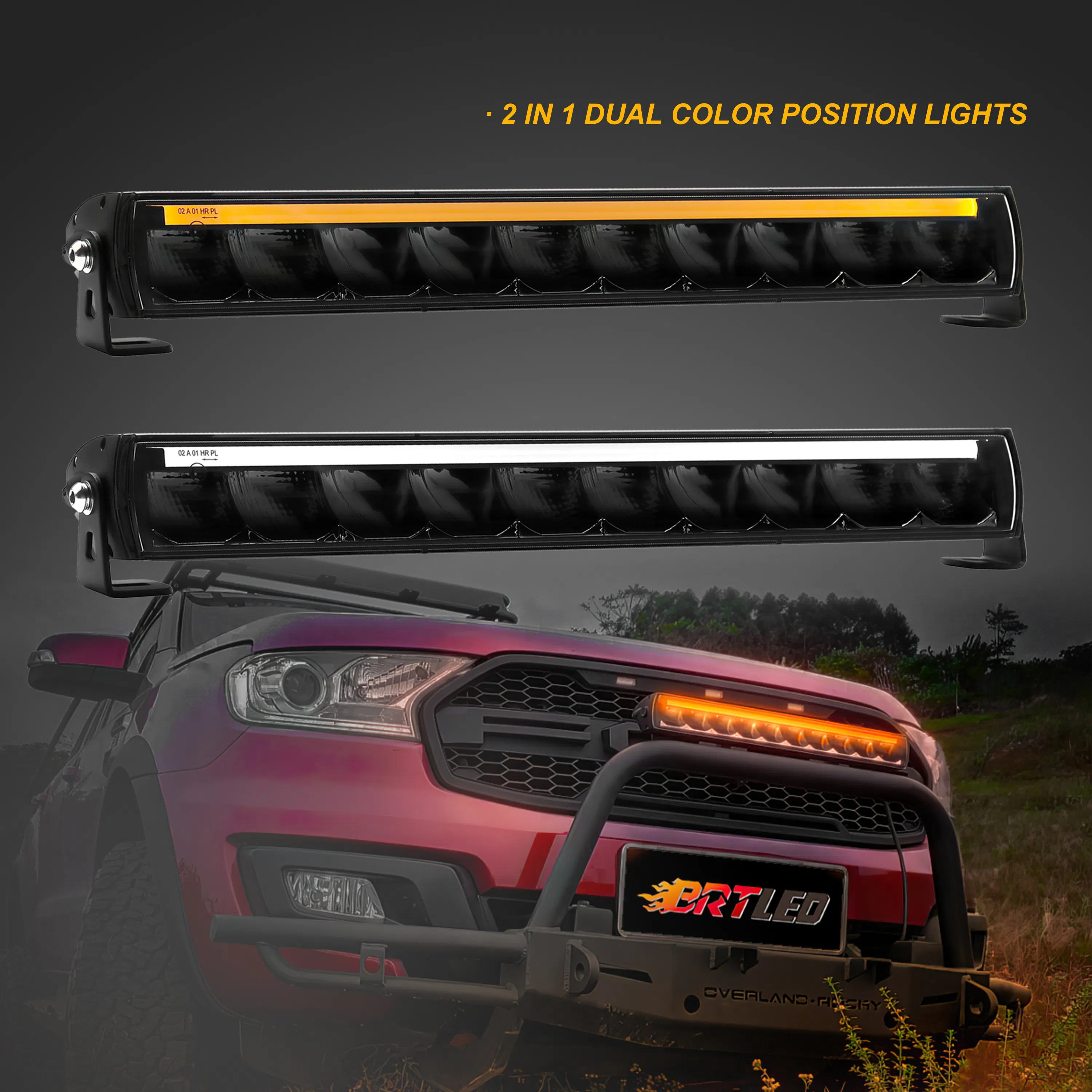 20 Inch 60W 100W DRL LED Light Bars Straight Light Bar Waterproof High Power ATV UTV 4WD Offroad LED Bar Light