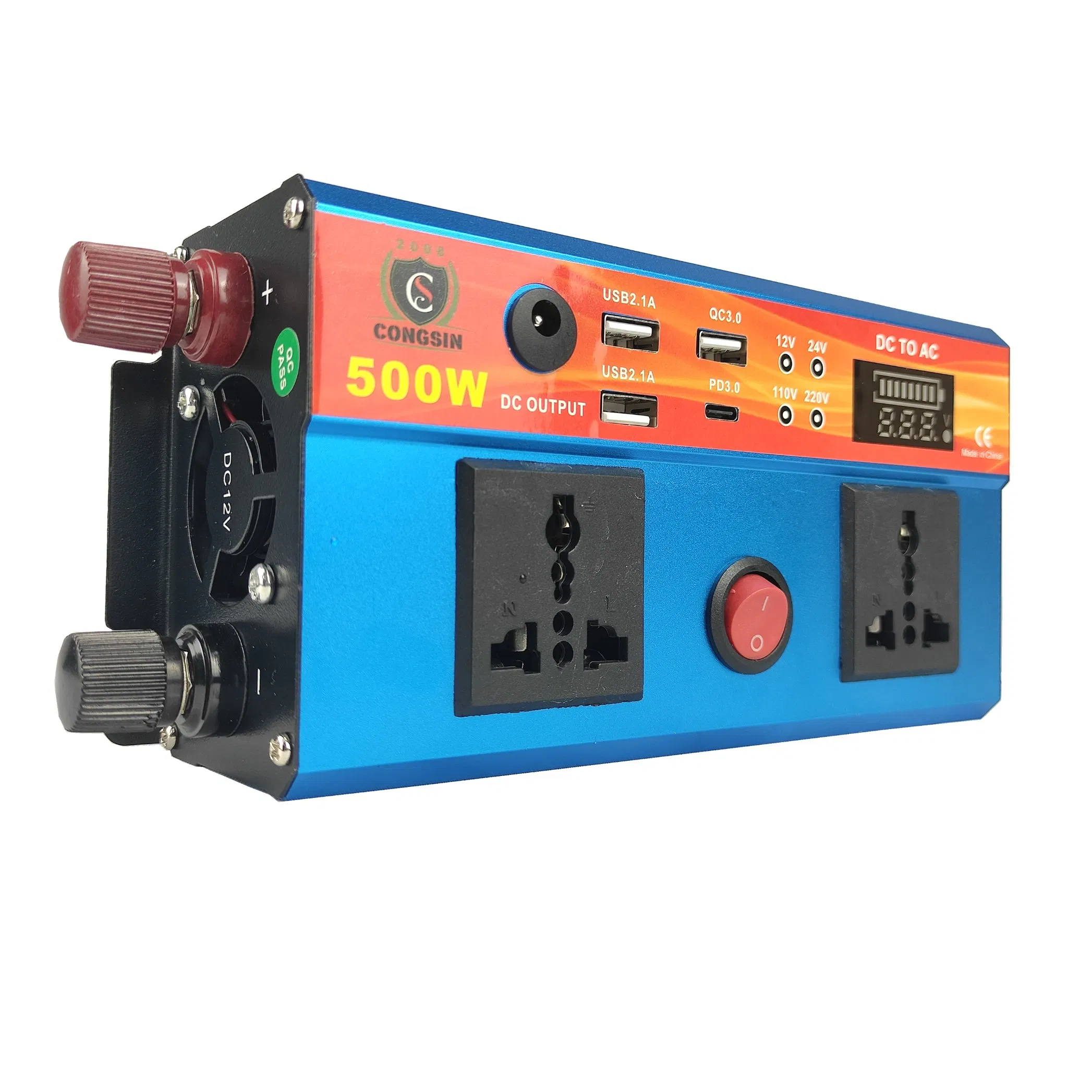 Инвертор гибридный синусоидальный Congsin 500Вт для дома