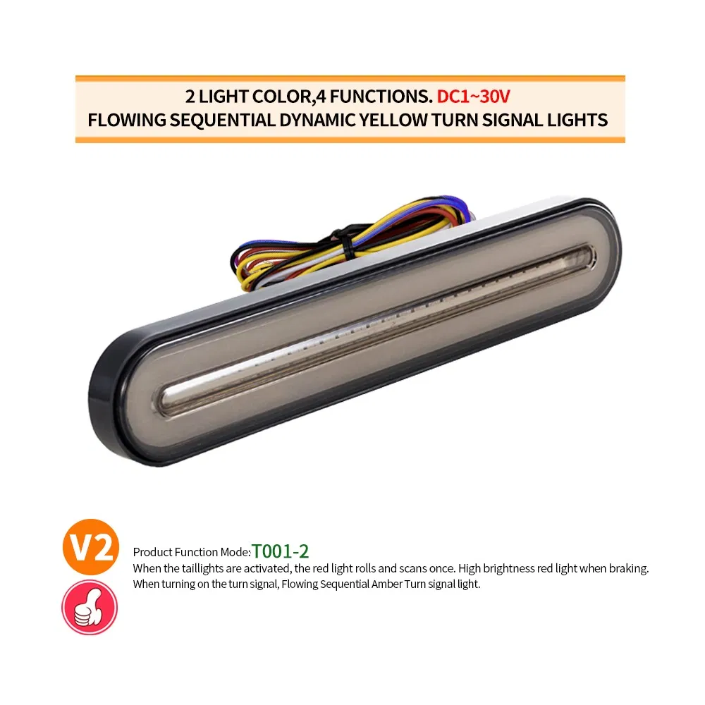 Светодиодный задний фонарь для грузовиков и прицепов 12V/24V