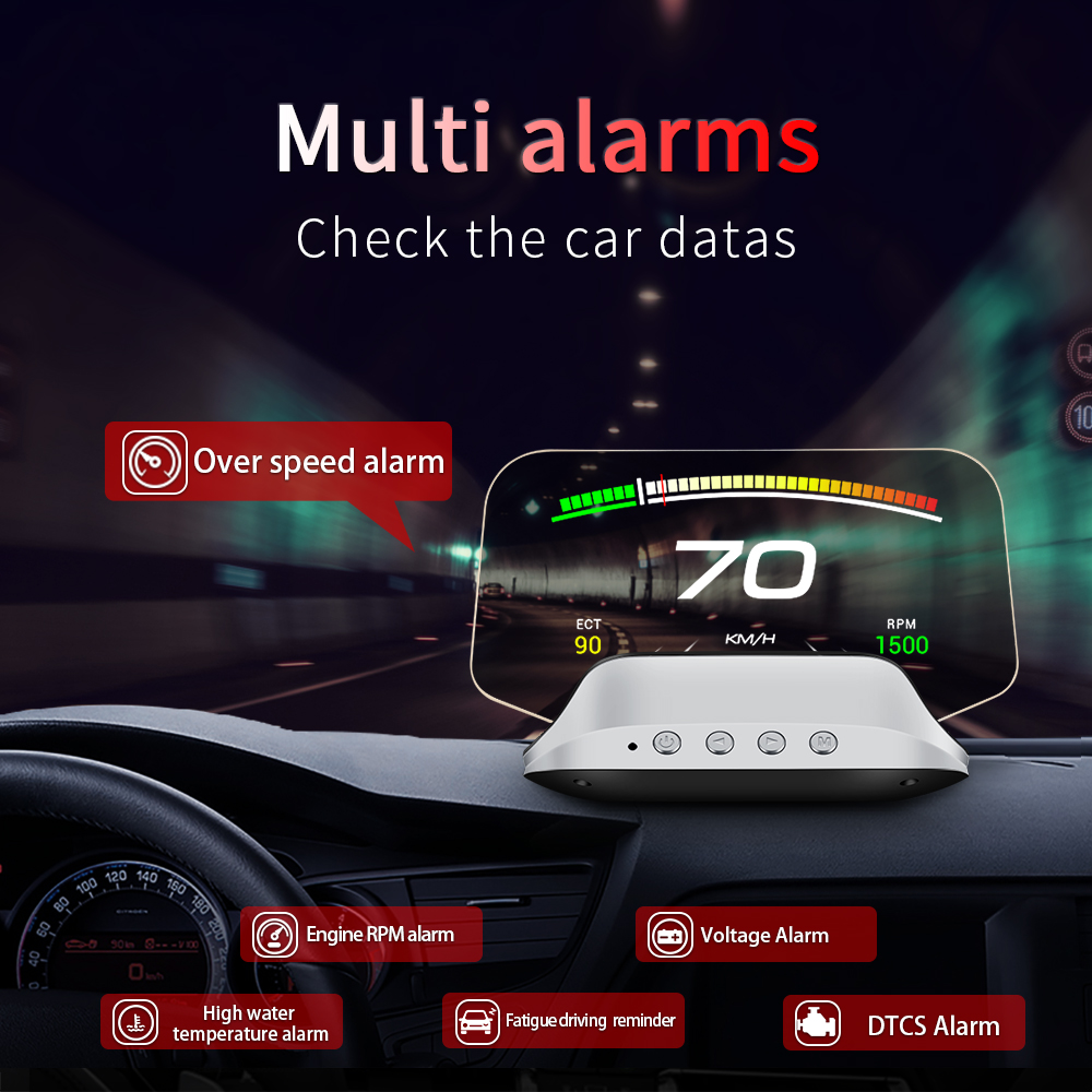Автомобильные диагностические инструменты OBD GPS HUD C3, навигационная система, автомобильная сигнализация TPMS, электроника для авто