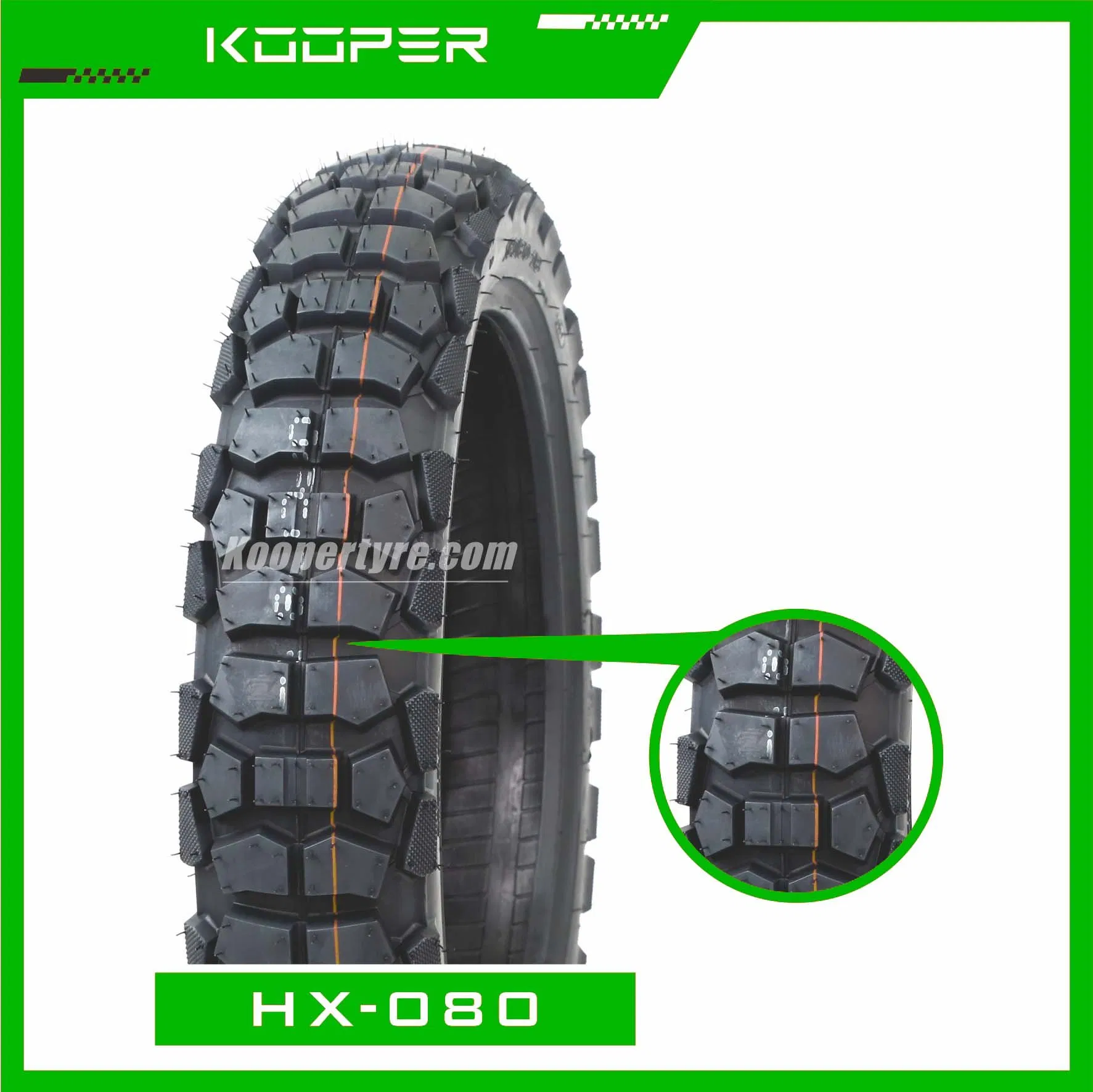Durable Performance Motorcycle Tire /Tyre/Tubeless Set (110/90-16)