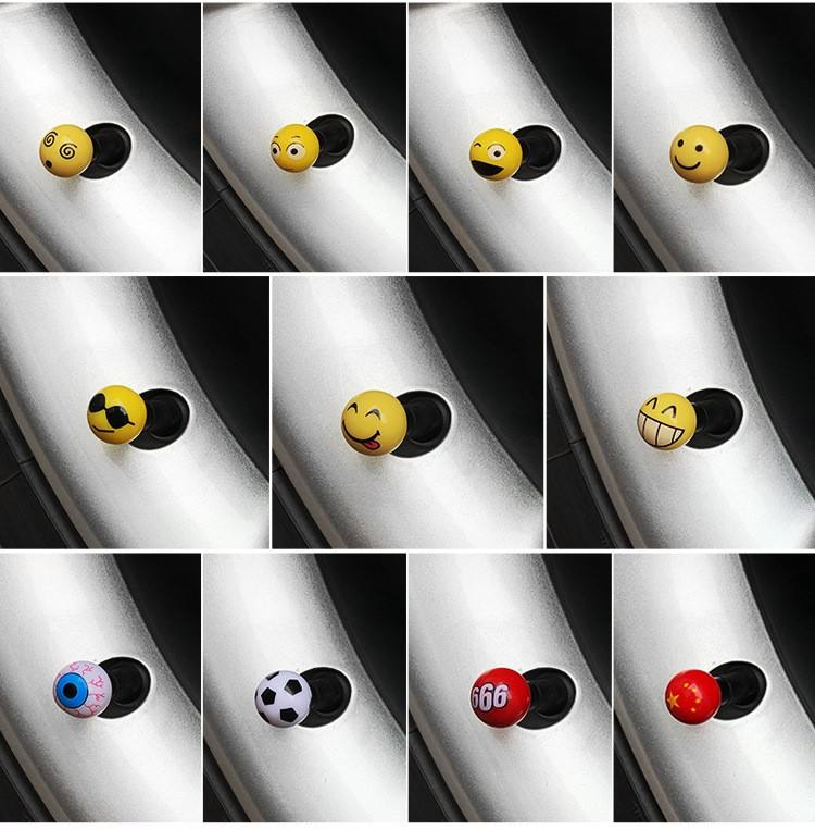 Колпачки для шин Smile Ball, разноцветные