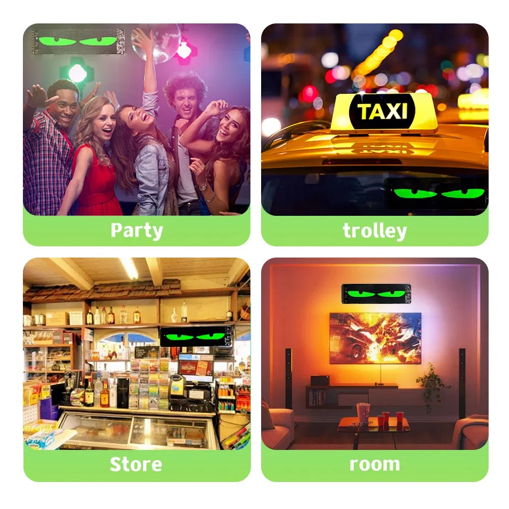 Дьявольский глаз LED экран для лобового стекла авто