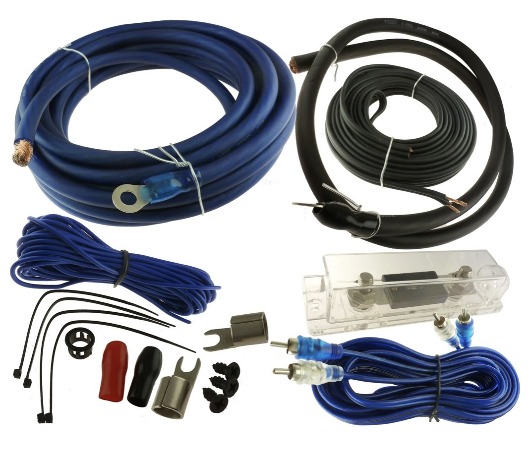 Car Installation Cable Car Auto Parts 8guage Power Line 100 AMP Fuse Folder Audio Wiring Kit Amplifier Speaker Cable