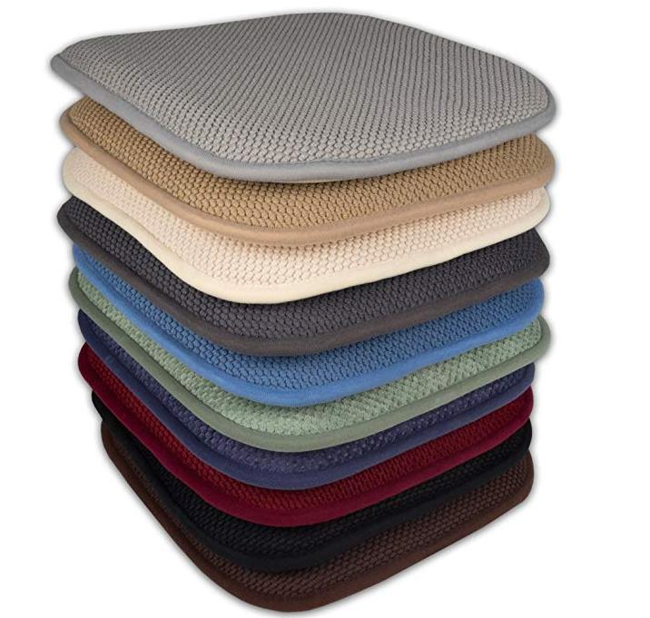 Memory Foam Honeycomb Nonslip Cushion Charcoal Red