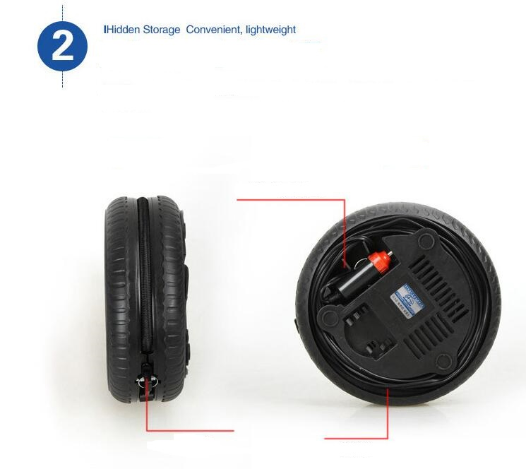 Portable Digital Display Intelligent Preset Pressure Car Air Compressor 12V Electric Tire Pump 260psi Vehicle Inflater