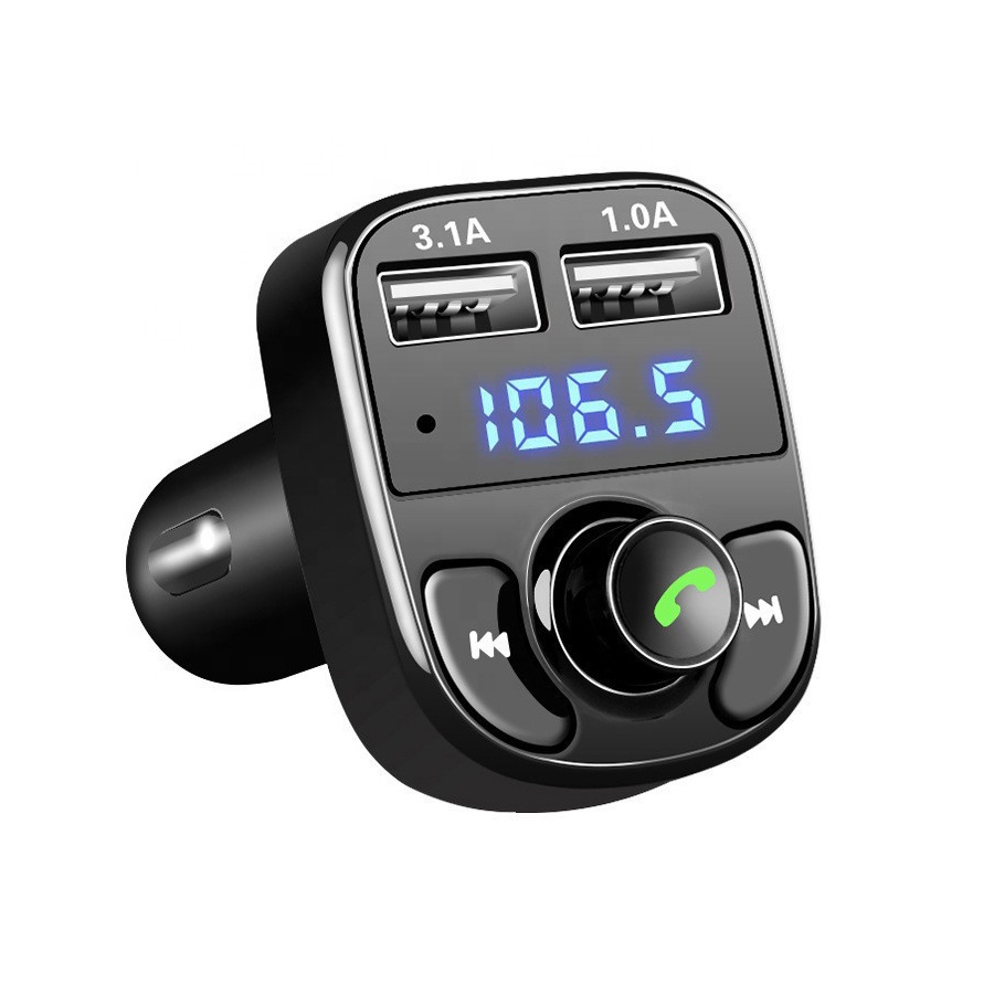 Автомобильный FM-передатчик X8 BT с MP3, стереозвуком и зарядкой для прикуривателя