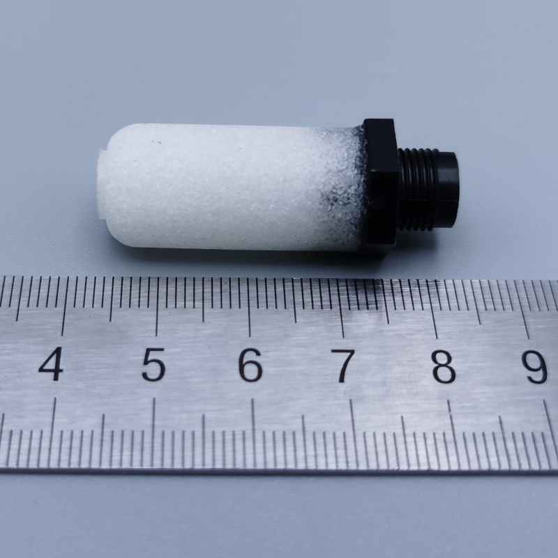 Пластиковый глушитель-фильтр пневматический, пористый PE