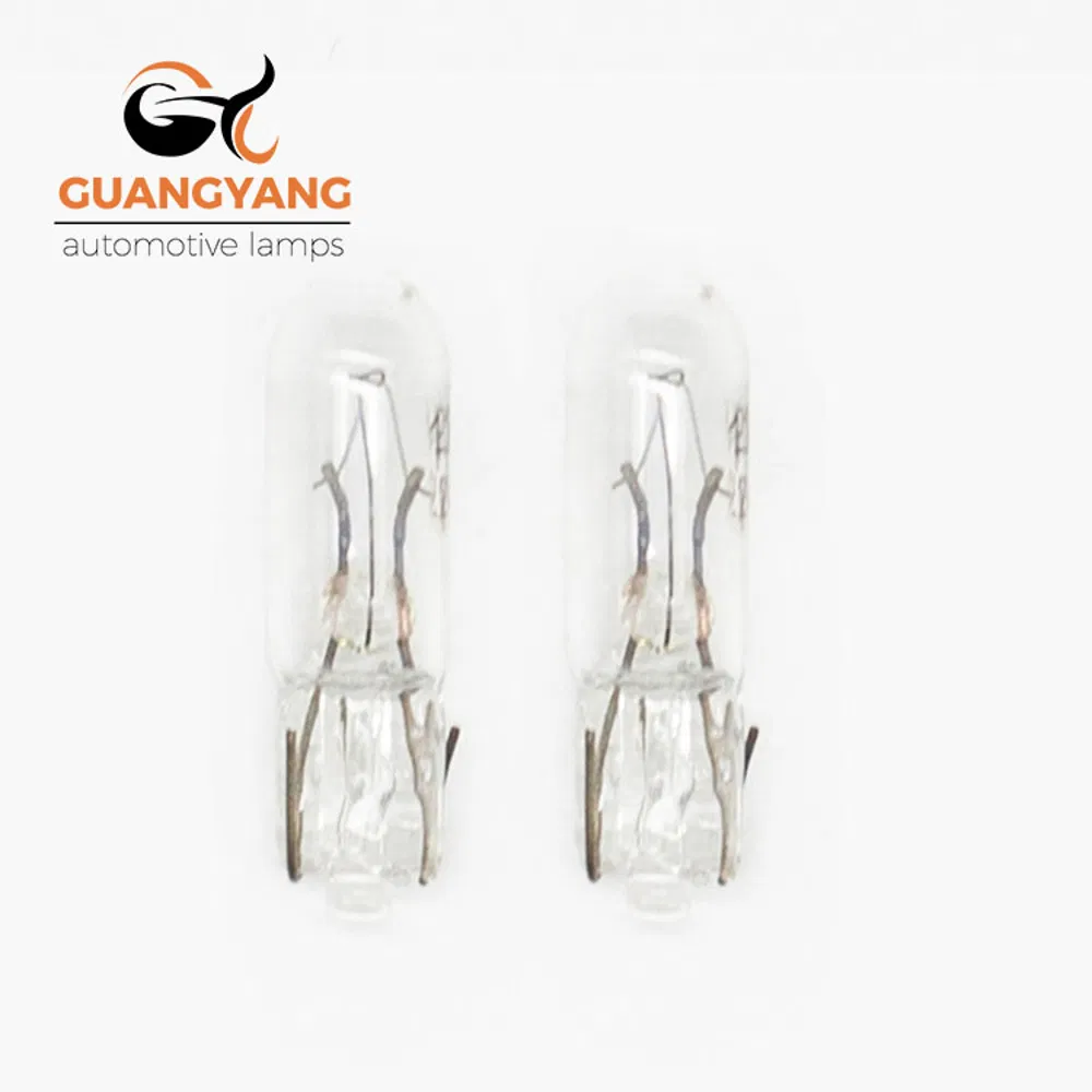 Лампа автомобильная T5 W1.2W 12V, теплый белый свет