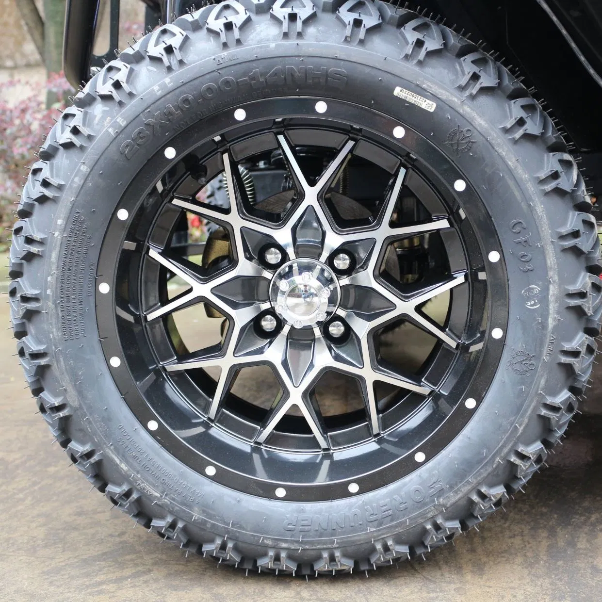 Диски и шины для гольф-кара Gunmetal 12/14 дюймов