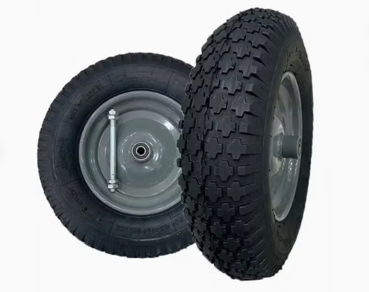 Heavy Duty Solid Rubber Polyurethane Foaming Flat Free PU Foam Trolley Wheel for Trolley 4.10/3.50-6 Truck Tire Wheelbarrow Wheels