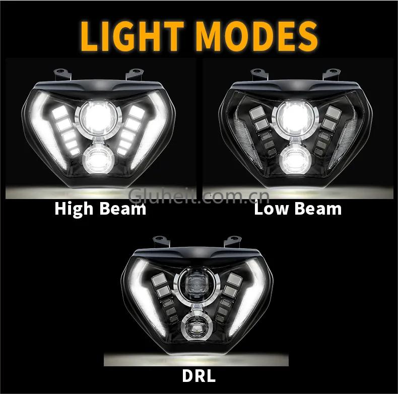 Светодиодная фара для Yamaha MT07/MT09 с DRL, сертифицирована E-mark