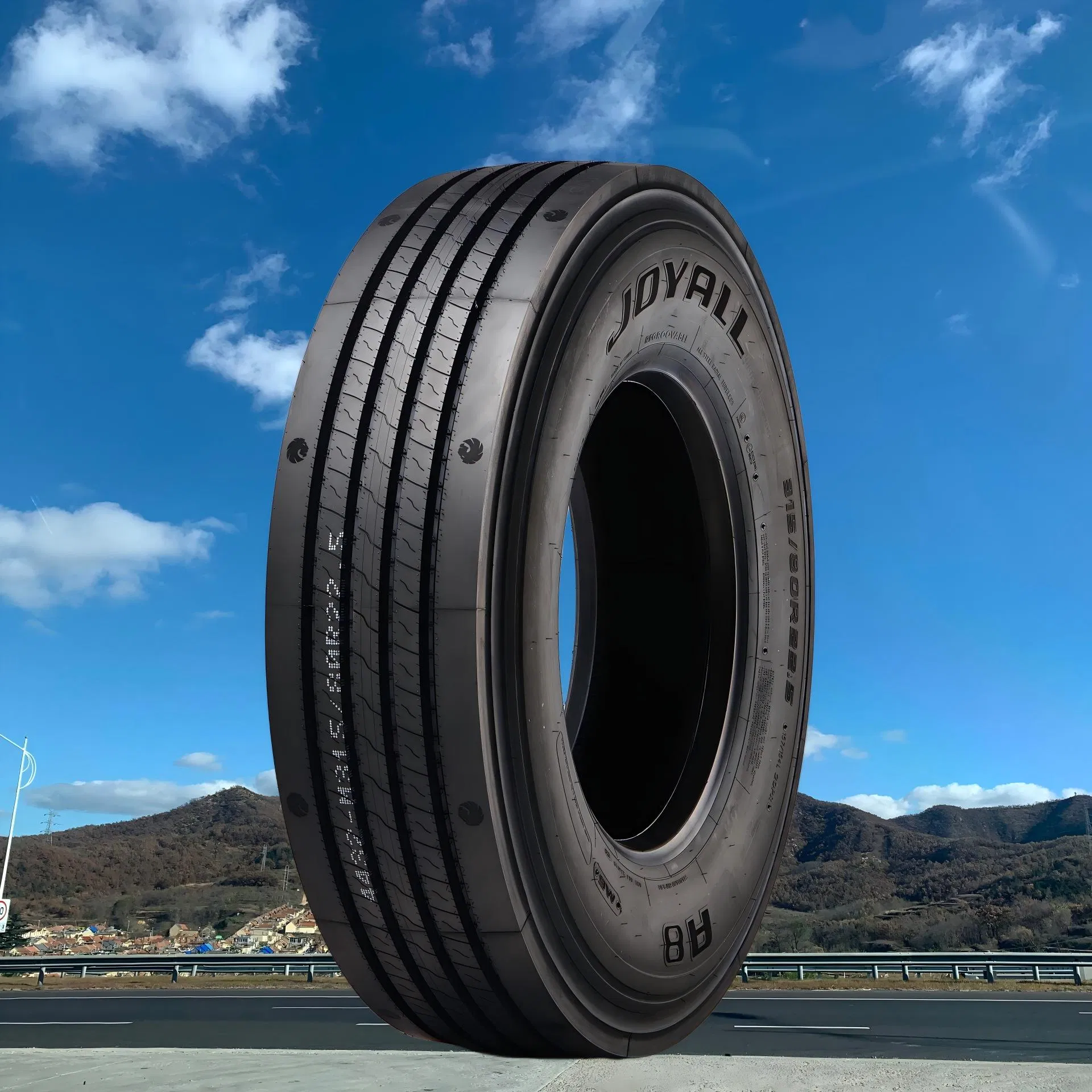 295/80R22.5-A8 Joyall Factory Truck Tire for Commercial Lorry Trailer Position TBR