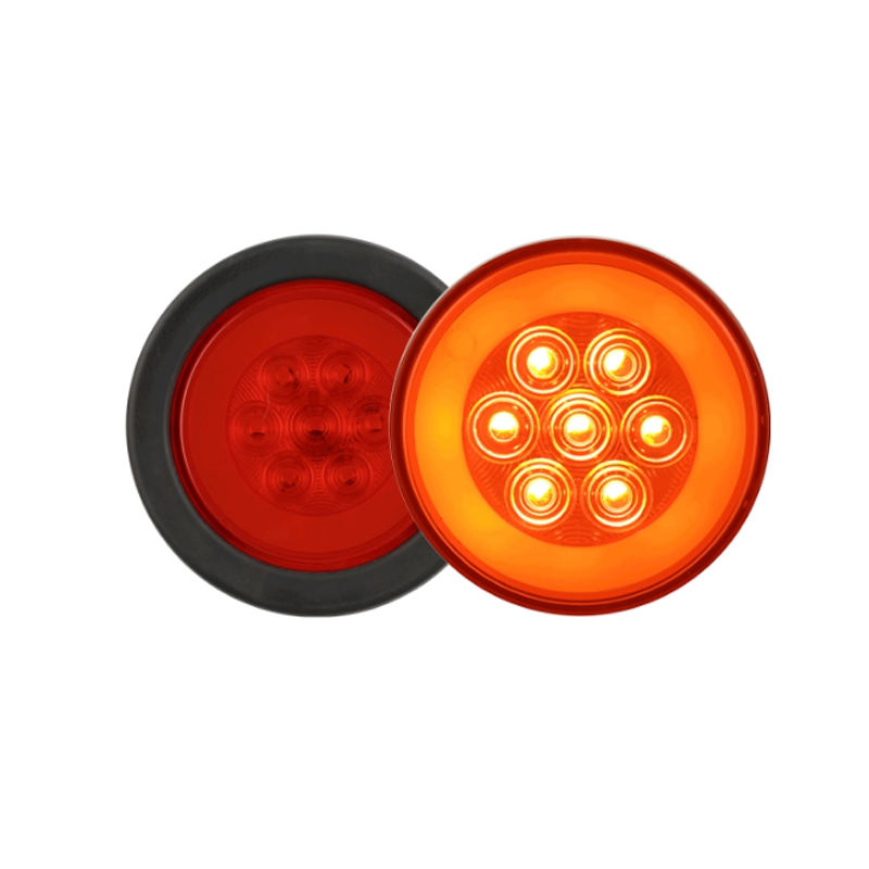 LED Trailer Truck Stop Turn Brake 4" Round LED Tail Neon Light