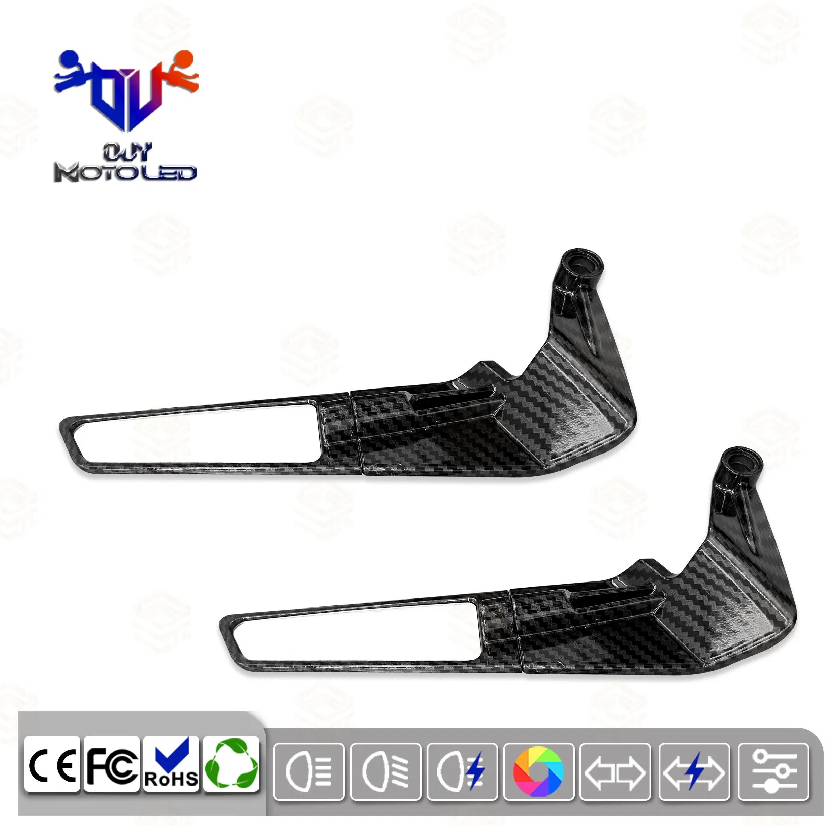 Versatile Decorative Mirrors for All Motorcycle off-Road Models