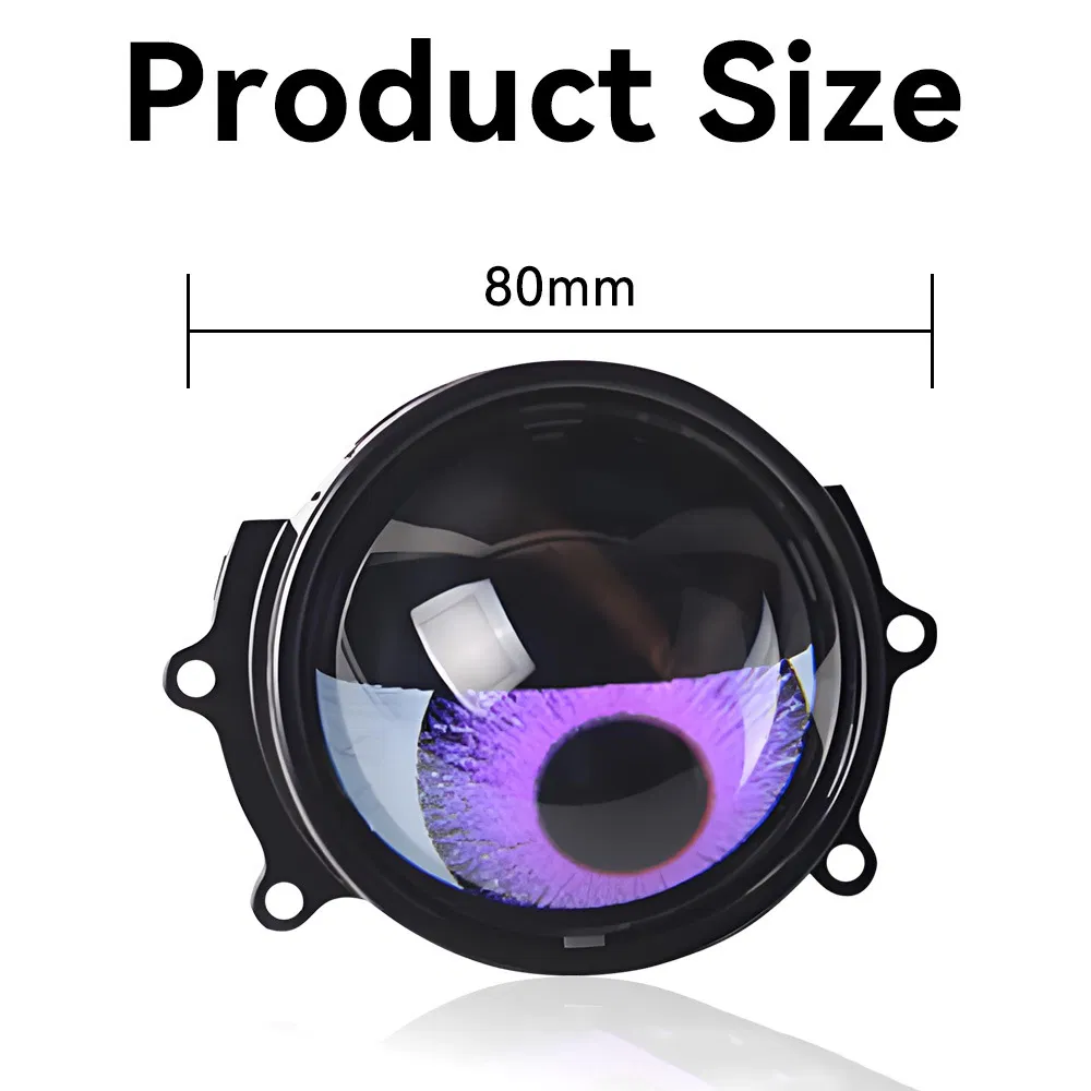 3-дюймовые светодиодные фары Bi-LED с динамическим дьявольским глазом