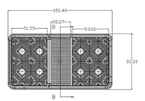 Tail/Stop/Turn Signal Reflector Position Brake Lamp with E4, DOT Certification Lt127